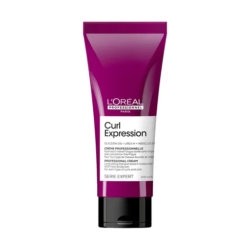 L'Oréal Professionnel Cremă fără clătire pentru păr creț și ondulat Curl Expression Long Lasting Moisturizer (Professional Cream) 200 ml