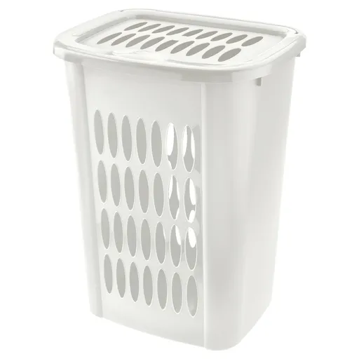 Tontarelli Coș pentru rufe murdare COVER LINE 53l, alb, alb