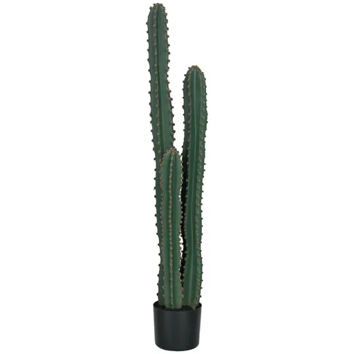 Outsunny Cactus artificial extrem de realist plantă artificială de dimensiuni mari dim. Ø 18 x 120H cm verde | Aosom Romania