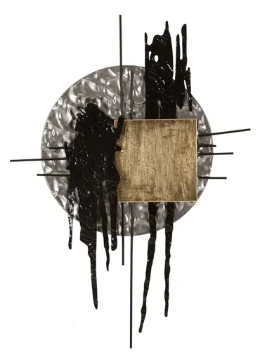 Decoratiune de perete Cripton -H, Mauro Ferretti, 71.8x6.4x100 cm, fier, multicolor