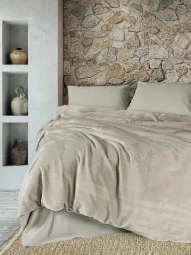 Lenjerie de pat dubla, L'essentiel Maison, Flossy, Piatra