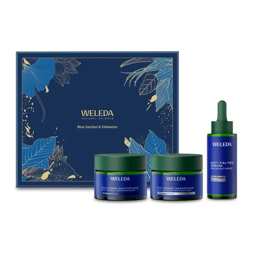 Weleda Set cadou pentru îngrijire lifting cu Gențiană albastră & Floare de colț Trio