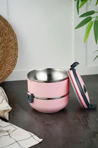 Caserola termica, Hermia, 960DYN1105, Izolat in vid, Roz