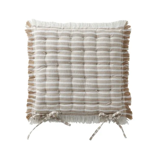 Set de 2 perne de scaun cu dungi cu franjuri