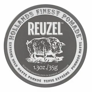 Reuzel Extreme Hold Matte Pomade pastă modelatoare fixare puternică 35 ml