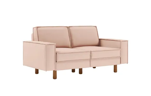 Canapea 2 locuri, Atelier del Sofa, 918CMF1213, Otel, Somon / Nucă