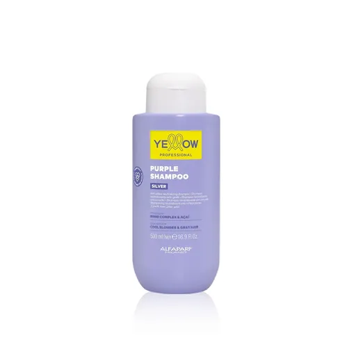 Yellow Purple Shampoo 500ml – Sampon Violet Profesional pentru Nuante Reci de Blond si Par Gri ?✨ Neutralizare Ins