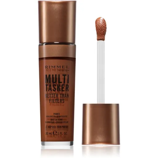 Rimmel Multi-Tasker Better Than Filters bază pentru machiaj iluminatoare pentru uniformizarea nuantei tenului culoare 071 Deep Rich 30 ml