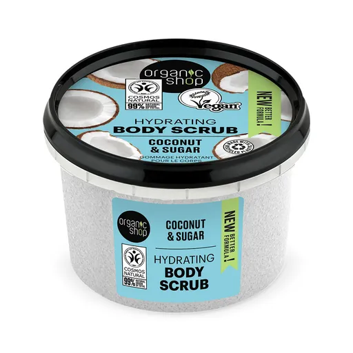 Organic Shop Peeling hidratant pentru corp Nucă de cocos și zahăr (Hydrating Body Scrub) 250 ml