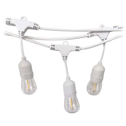 Sir iluminat festiv cu soclu E27X15BUC 15M IP65 - alb V-TAC SKU-7699