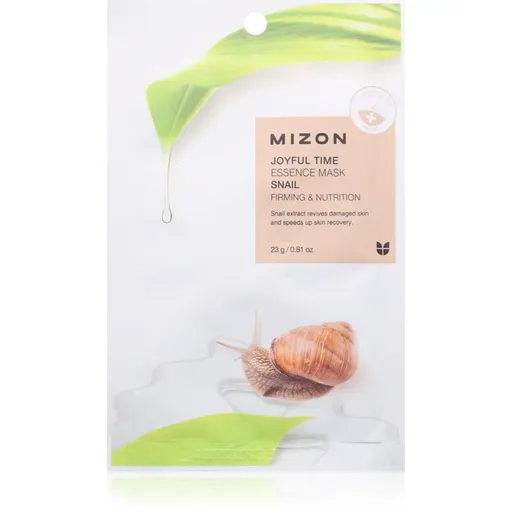 Mizon Joyful Time Snail mască textilă nutritivă cu efect de întărire 23 g