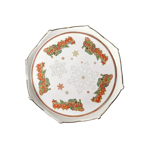 Platou servire, Christmas, Brandani, 17 cm, portelan New Bone China