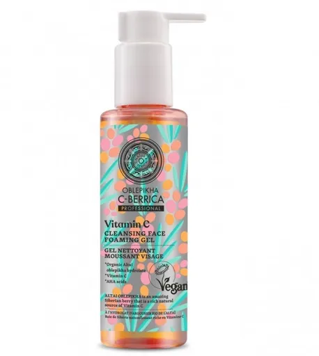 Natura Siberica Gel spumant de curățare Vitamina C (Cleansing Face Foaming Gel) 145 ml