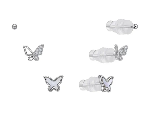 MOISS Set de cercei jucăuși din argint E0004921 (3 perechi de cercei)