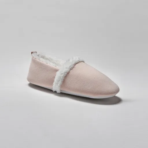 Papuci de casă cu căptușeală din blană textilă