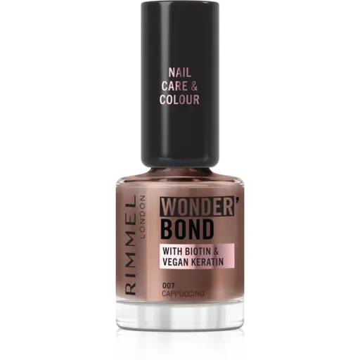 Rimmel Wonder'Bond lac de unghii culoare 007 Cappuccino 12 ml