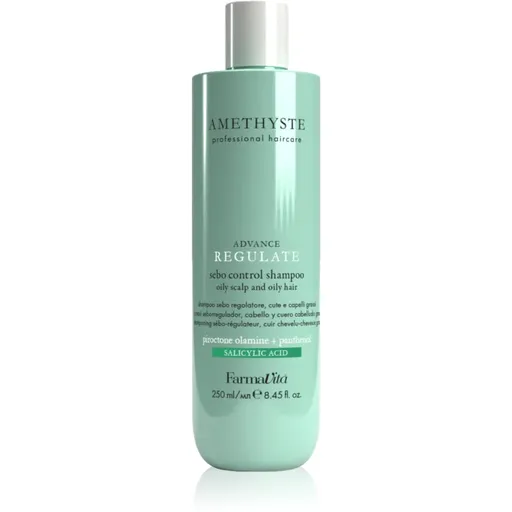 FarmaVita Amethyste Advance Regulate sampon pentru curatare pentru un scalp seboreic 250 ml