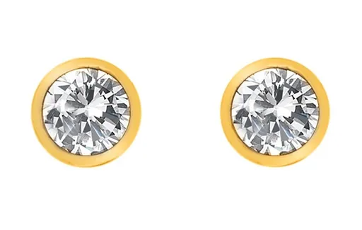 Hot Diamonds Cercei placați cu aur cu topaze și diamant autentic Gemstone DE832