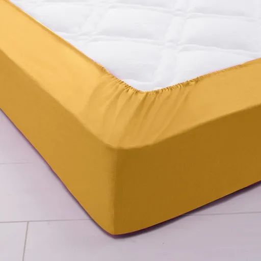 Cearșaf extensibil Colombine de culoare solidă cu adâncime a colțurilor de 32 cm, fabricat din policoton