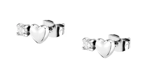 La Petite Story Cercei lungi placați cu aur Inimioare LPS01AYQ129