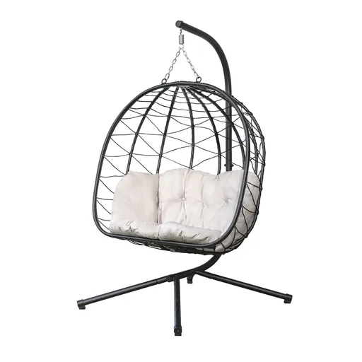 Happy Green Scaun suspendat din ratan Villa Big,120 x 110 x 200 cm