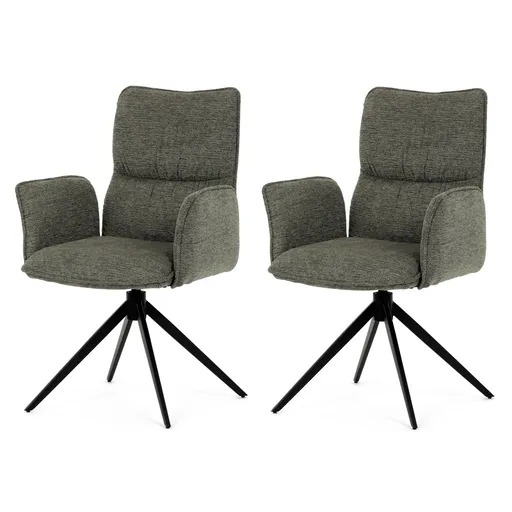 Set de scaune de sufragerie DCH-D1328 GRN2, 2 buc., verde