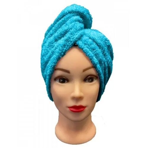 Turban frotir de păr cu uscare rapidă, turcoaz, turcoaz
