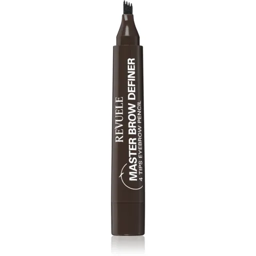 Revuele Master Brow Definer 4 Tips Eyebrow Pencil creion sprâncene precise culoare Dark 2.2 ml
