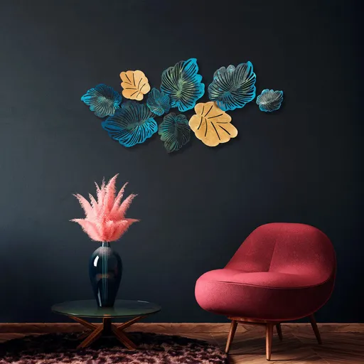 Decoratiune de perete, Palm, Dimensiune: 130 x 64 cm, Multicolor