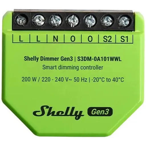 Dimmer inteligent Shelly Dimmer Gen3 / 3800238070526