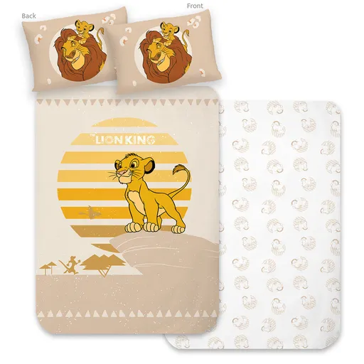 Lenjerie de pat pentru copii Lví Král Malý Simba,100 x 135 cm, 40 x 60 cm