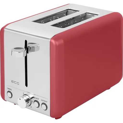 Prăjitor de pâine ECG ST 2708 Tradizione Corsa, roșu, roșu