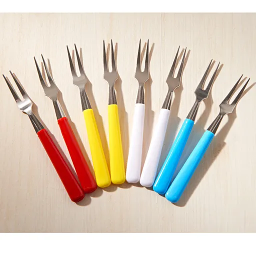 Furculițe colorate pentru cocktail