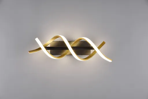 Aplica de perete Sequence, TRIO, 47x20.5x13.5 cm, 22W, 1x SMD, aluminiu, negru/bronz mat