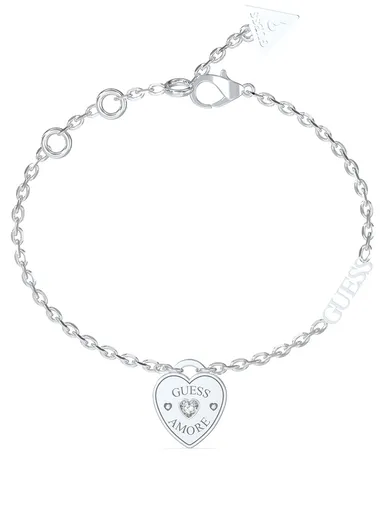 Guess Brățară fermecătoare din oțel Guess Amore JUBB05057JWRH 18.5 cm