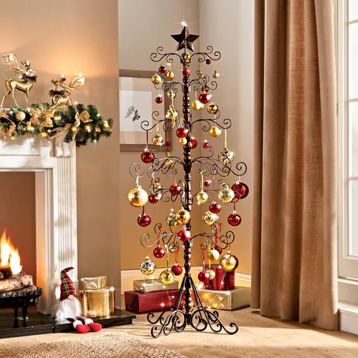 Pom de Crăciun metalic 160 cm