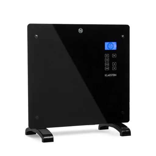 Klarstein Norderney, încălzitor convențional, termostat, temporizator, 1000 W, 20 m², negru