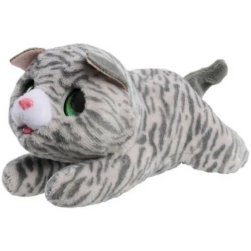 FurReal Newborns KITTY, pisicu interactivă depluș, albă/gri