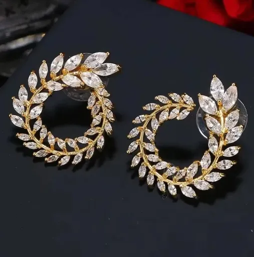 Cercei Cubic Zirconia Gold - 38198253