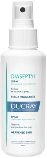 Ducray Spray antibacterian dezinfectant pentru pielea rănită Diaseptyl (Spray) 125 ml