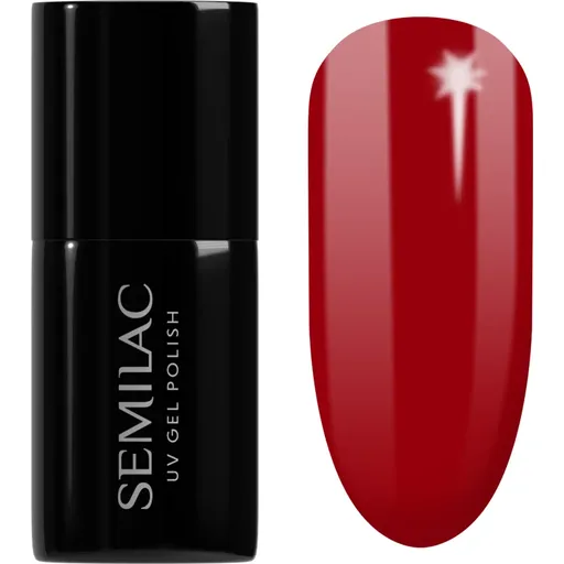 Semilac UV Hybrid Winter Collection unghii cu gel folosind UV / lampă cu LED culoare 608 Soft Red 7 ml