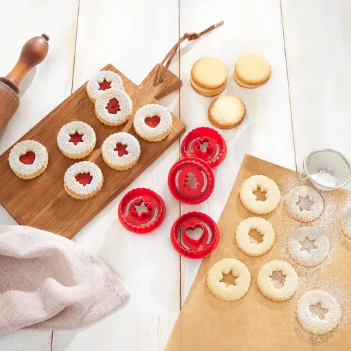 Decupatoare aluat linzer, set de 4 buc.