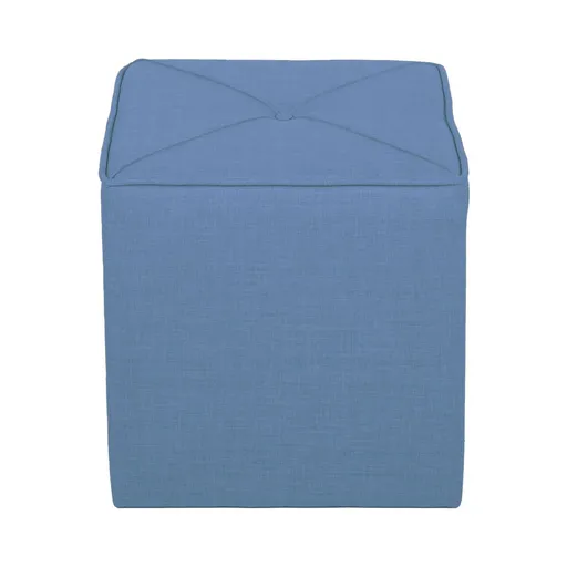 Taburet, Atelier del Sofa, 558ZEN1380, Lemn de brad, Albastru