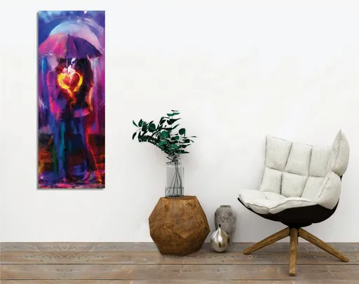 Tablou decorativ, PC317, Canvas imprimat, Multicolor