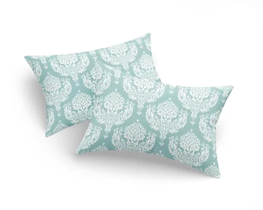 Set 2 fete de perna, L'essentiel Maison, Post, 65% bumbac/35% poliester, Apa Verde