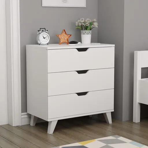 Dulap, Hanah Home, Valencia 3, 72x76x40 cm, Alb