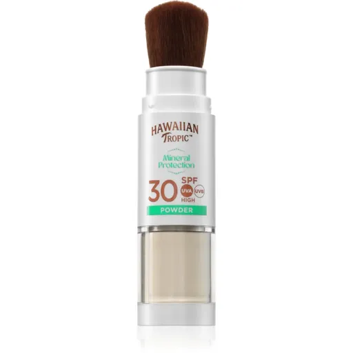 Hawaiian Tropic Mineral Protection Powder Brush pudra protectoare de lumina , rezistenta la apa SPF 30 4.25 g