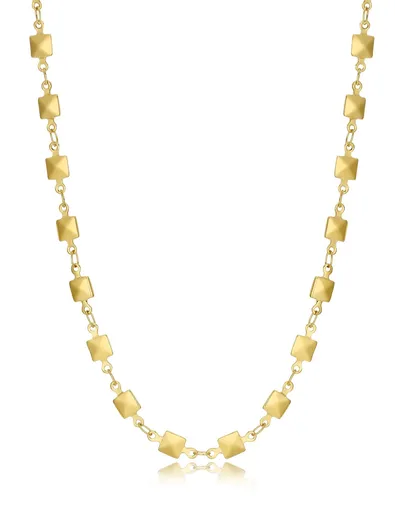 S'Agapõ Colier pentru femei placat cu aur Chunky SHK28