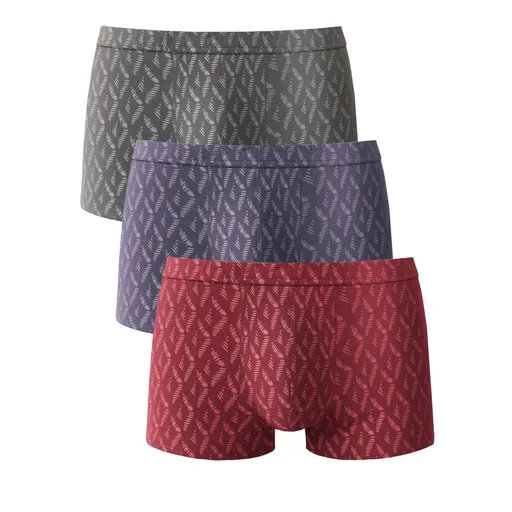 Set de 3 boxeri cu talie elastică confortabilă și imprimeu