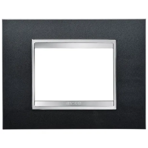 Rama 3 module Gewiss Chorus Lux GW16203VA, ardezie